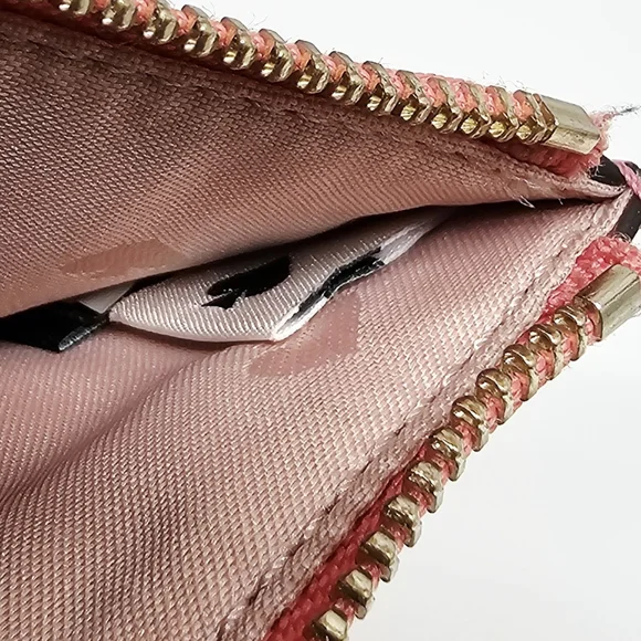 Kate Spade Picnic In The Park Large Slim Strawberry Pink Cardholder - Picture 7 of 10